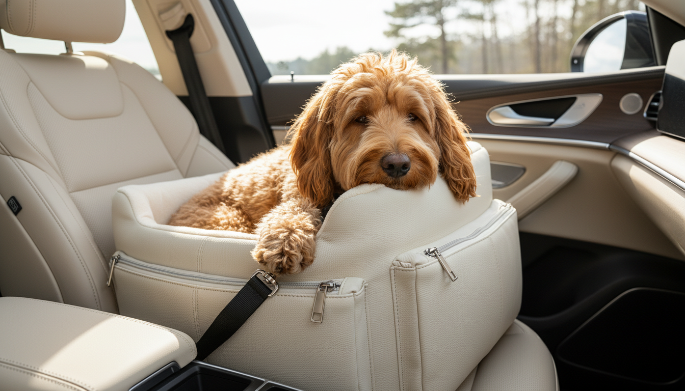 Puff Puppy Dog Car Seat Carrier Bag