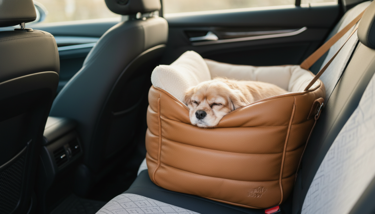 Dog Car Seat Carrier Bag Puff Puppy