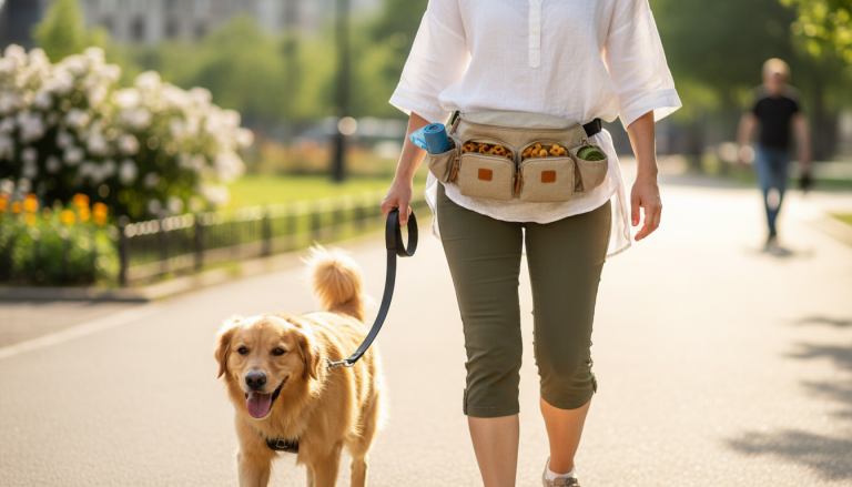 Dog Walking Bag “Beige Rover” King Wuff