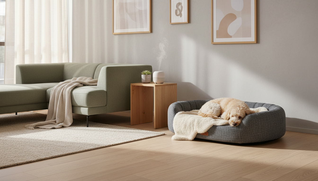 Dog Bed in Cozy Home Environment – King Wuff