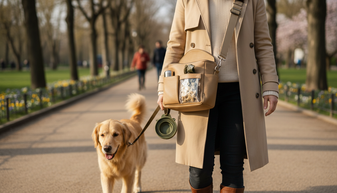 Beige Rover King Wuff Dog Walking Bag