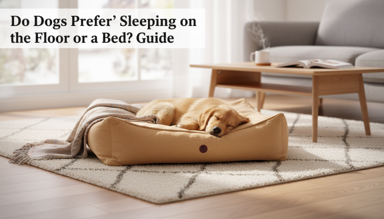 Do Dogs Prefer Sleeping on the Floor or a Bed? Guide