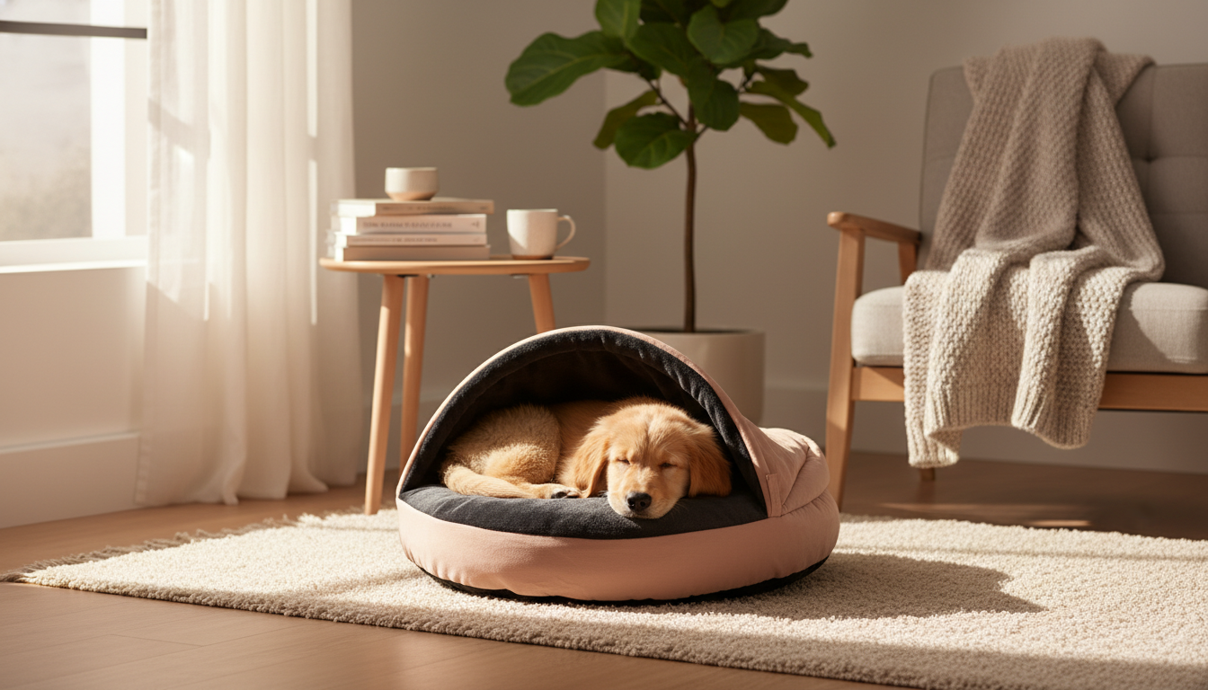 Dog Bed Snuggler: Cozy Cave Bed for Burrowing Dogs