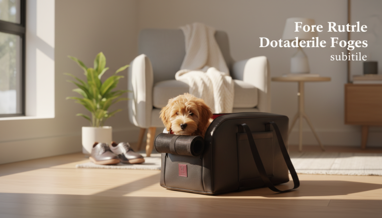 Dog Carrier Bag Tail Traveler: Cozy Travel for Mini Dogs