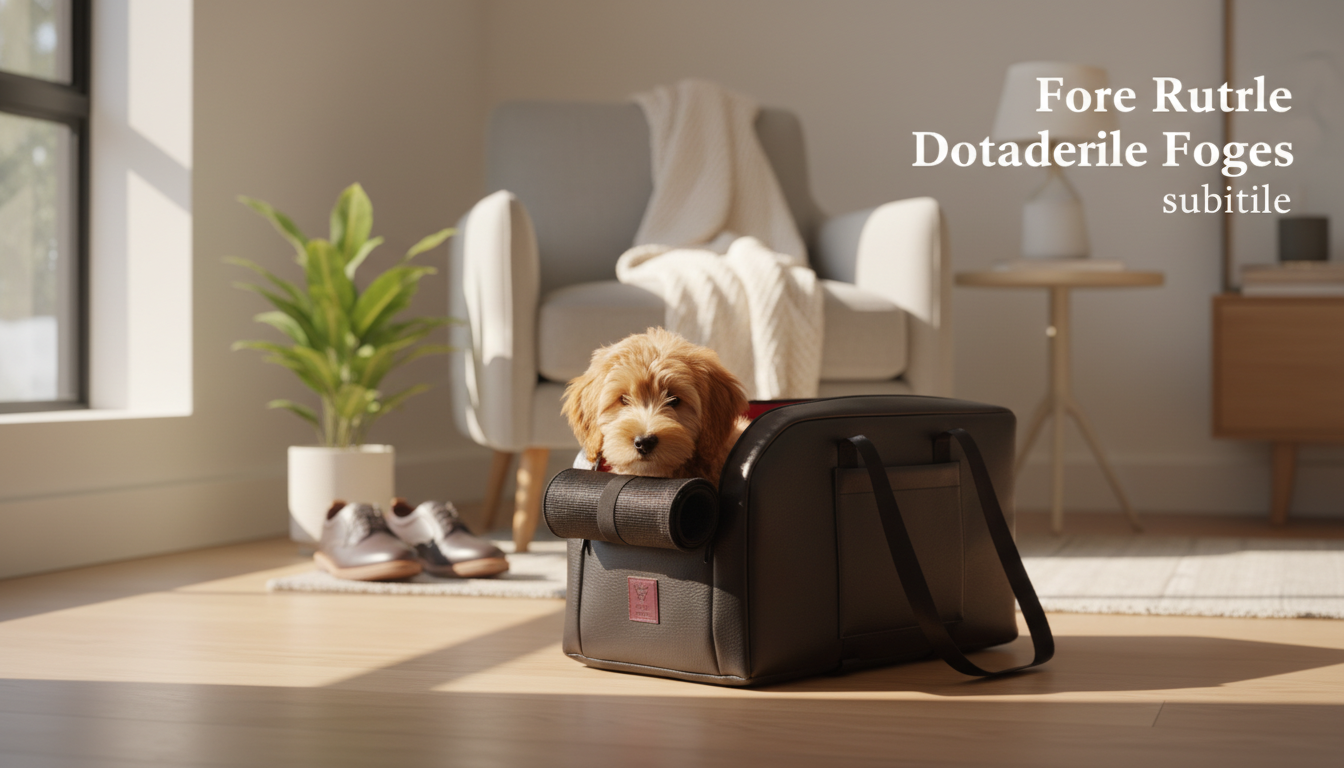 Dog Carrier Bag Tail Traveler: Cozy Travel for Mini Dogs