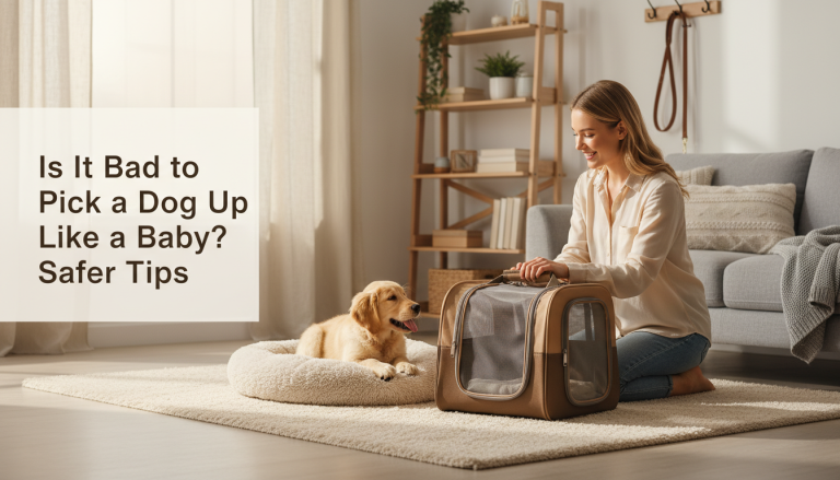 Is It Bad to Pick a Dog Up Like a Baby? Safer Tips