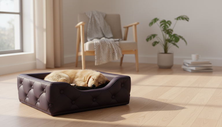 Nest Dog Bed “Midnight” by King Wuff: Cozy, Vegan Comfort