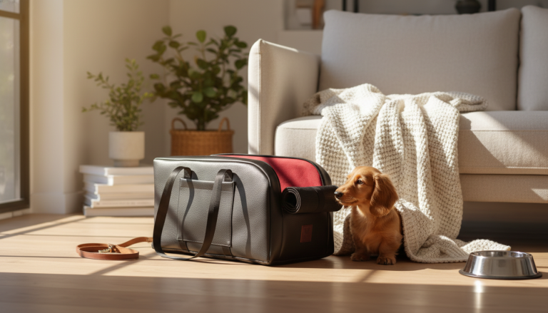 Dog Carrier Bag Tail Traveler: Secure Style for Minis