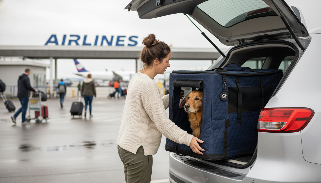 Flying With a 40 lb Dog: Airline Rules & Crate Tips