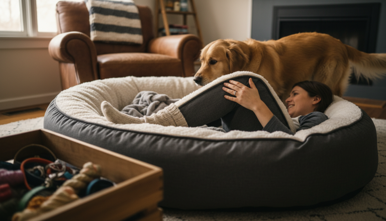 Can Humans Use Dog Beds? Comfort, Safety, and Tips