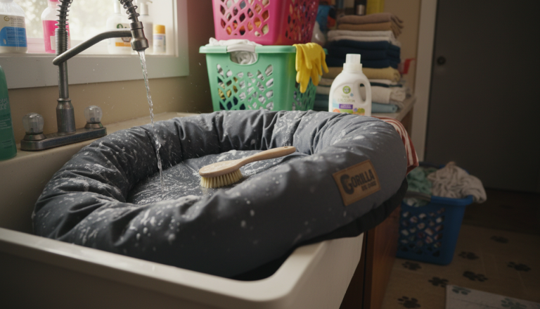 How to Wash a Gorilla Dog Bed (Without Damage)