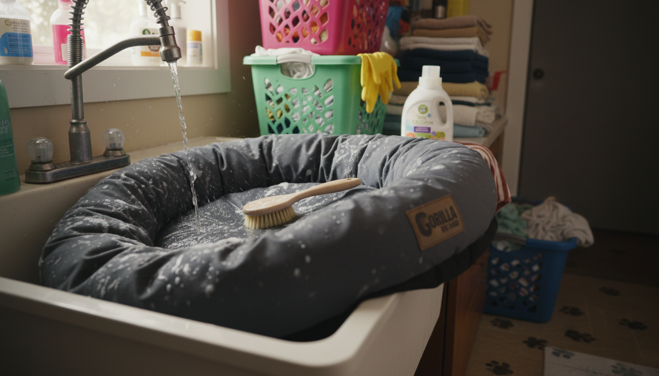 How to Wash a Gorilla Dog Bed (Without Damage)