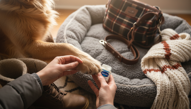 Vaseline on Dog Paws in Winter: Safe Use & Limits