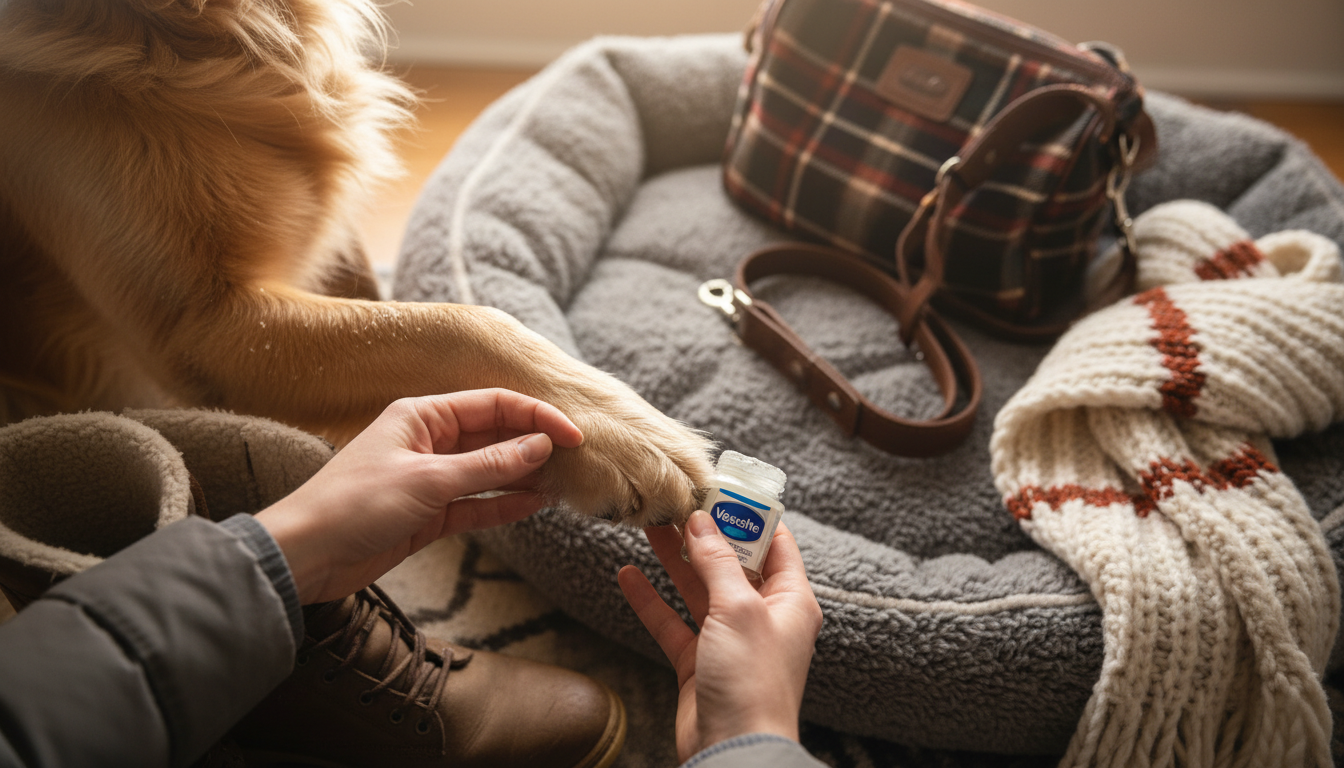 Vaseline on Dog Paws in Winter: Safe Use & Limits