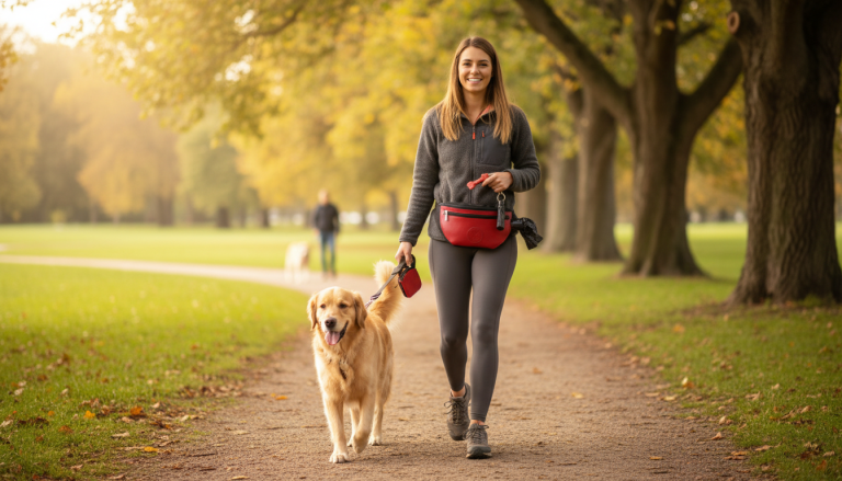 Red Rover Dog Walking Bag: Hands-Free Waist Pack