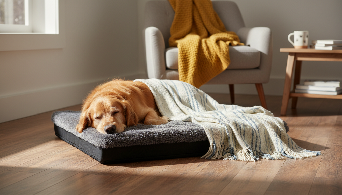 Dog Bed Mattress Plush Pad: Washable, Non-Slip Comfort