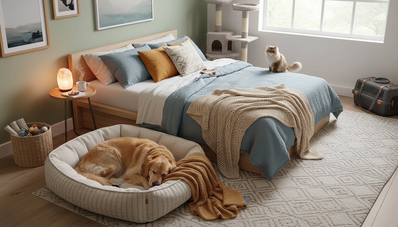 Turn Your Bedroom Into a Cozy Retreat (Pet-Friendly Tips)