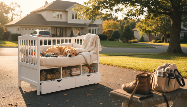 Mini Crib Makeover: Cozy Dog Bed & Storage Ideas