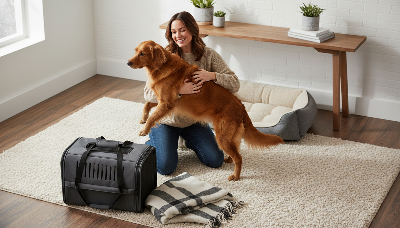 Safely Pick Up a Medium-Sized Dog (25–60 lbs)