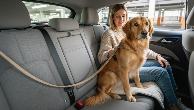 Secure Your Dog in a Car Using Only a Leash (Safely)