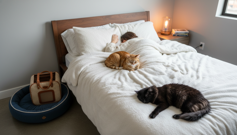 Sleeping With Your Cat Every Night: Is It Bad?