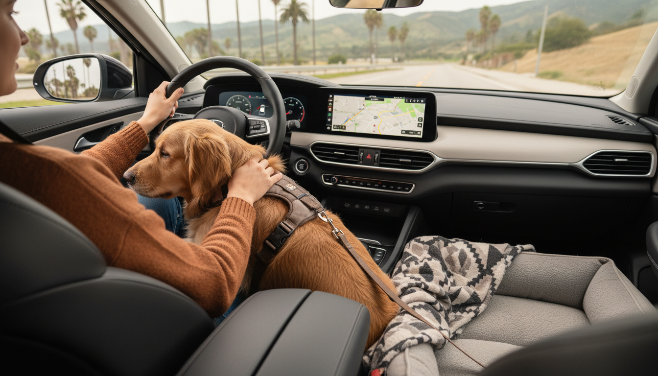 Dog on Your Lap While Driving in California: Legal?