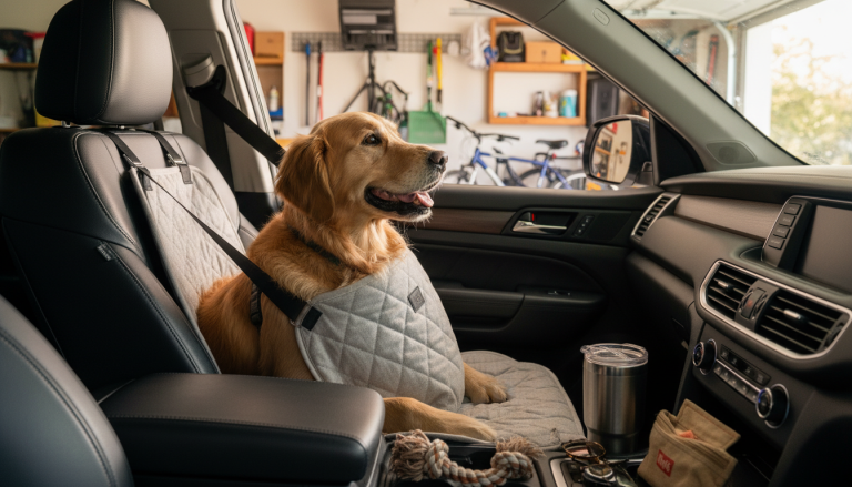 Dog in the Front Seat: Safety, Airbags & Restraints