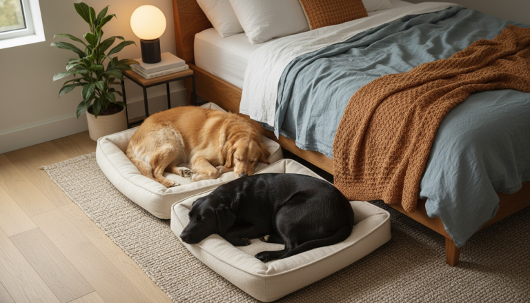 Why Dogs Sleep Next to Your Bed: Comfort, Safety, Bond
