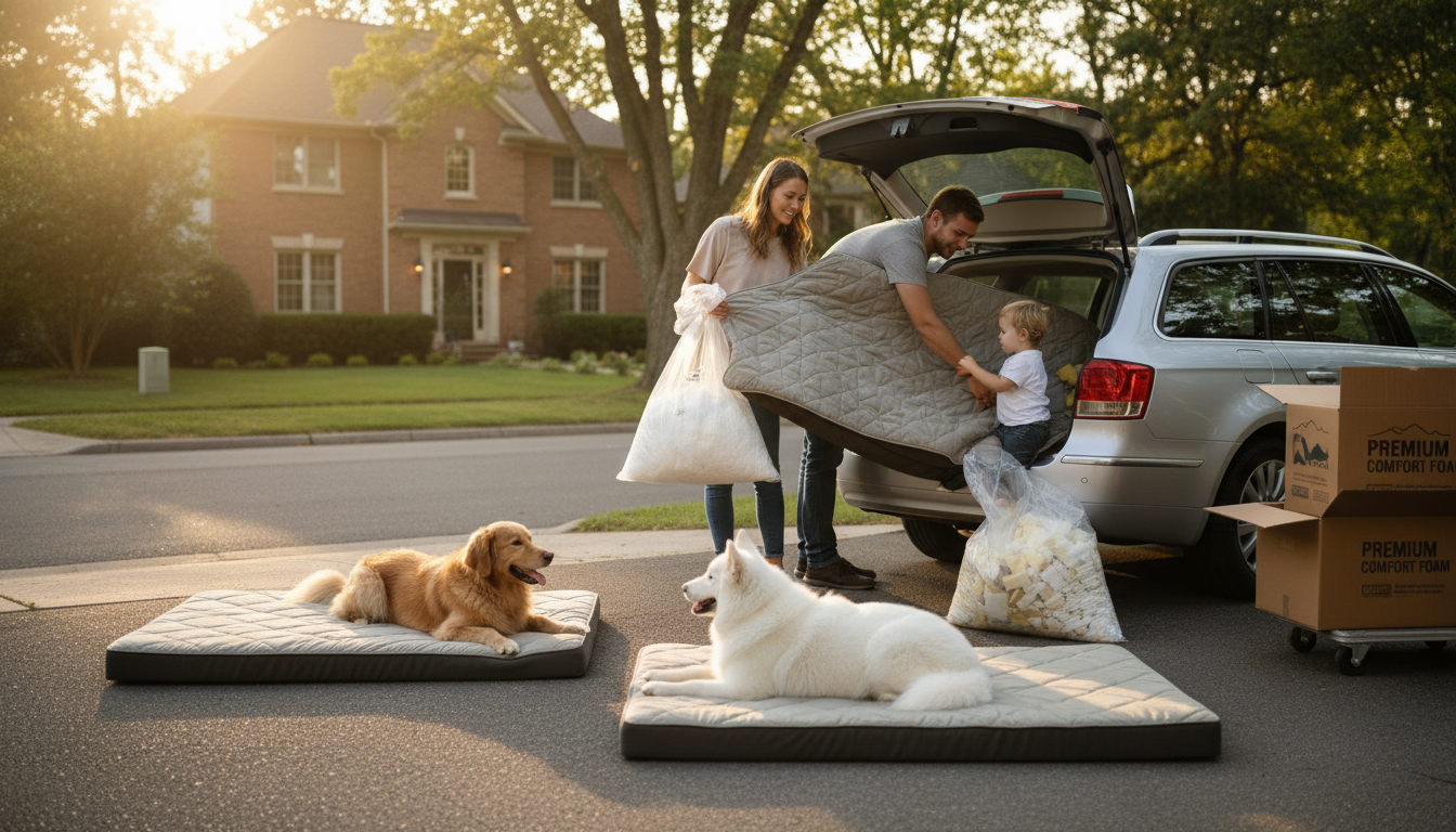 Human Dog Bed Filling: Foam, Fiberfill & Hybrid Picks