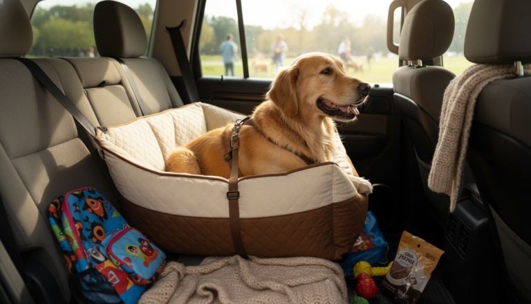 Safest Car Seat for Dogs: Back Seat Tips & Restraints
