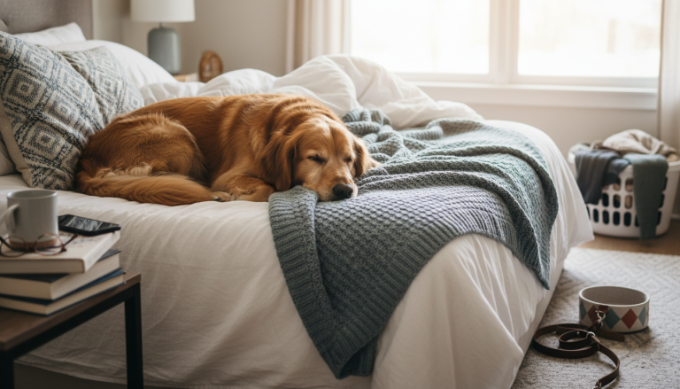 Why Your Dog Takes Your Spot on the Bed When You Get Up